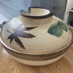【取引先決定】土鍋 紅葉柄  直径30cm