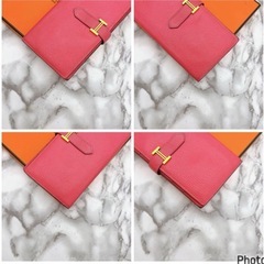 HERMES ゴールド金具　ベアンスフレ　長財布二つ折りの画像