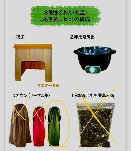 よもぎ蒸しセット