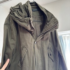 オリーブグリーン ミリタリー風ジャケットの画像