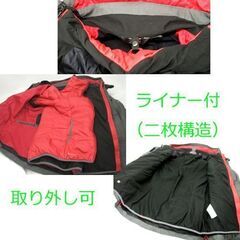 ミレー MILLET スキーウェア セットアップ レディース　ジャケット 使用感少 グレー M ライナー付/パンツS 白　上下セット　スニーウェア 中綿ジャンパー 女性用  ☆ PayPay(ペイペイ)決済可能 ☆ 札幌市 豊平区 平岸 平岸店の画像