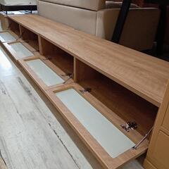 値下げ★〚店頭決済も可能〛展示品のテレビ台　ローボード　70型テレビ対応！幅260cm 定価99990円　【配達は要決済前問い合わせ】の画像