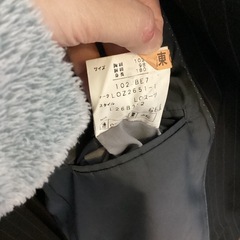 LONNER ビジネススーツ ブラックストライプ　BE7 定価8万の画像