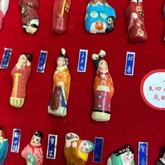 紅楼夢　珍品　中国　土人形　共箱入の画像