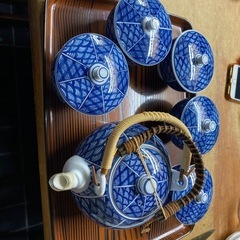 来客用　急須、茶碗セット