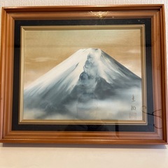 雪山の絵