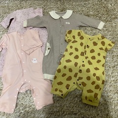 前開きカバーオール1着200円の画像