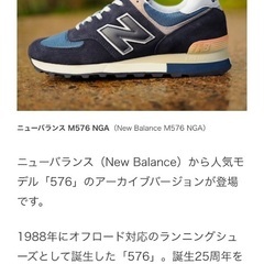 ニューバランス　スニーカー　M576NGA 25.5cmの画像