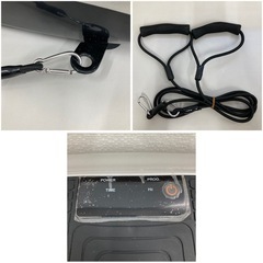 富士メディック LIFE FIT トレーナー FA001 振動マシーン フィットネス ダイエット器具 健康器具 運動器具 痩身 筋肉 乗るだけ 筋肉トレーニング 筋トレ ゴムチューブ付き 消毒清掃済みの画像