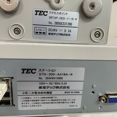 【TEC】 東芝テック 電子レジスター  POSレジ POS QT-100 店舗用品 ② J0754の画像