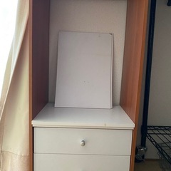 アイリスオーヤマ カラーボックス 引き出し付き 