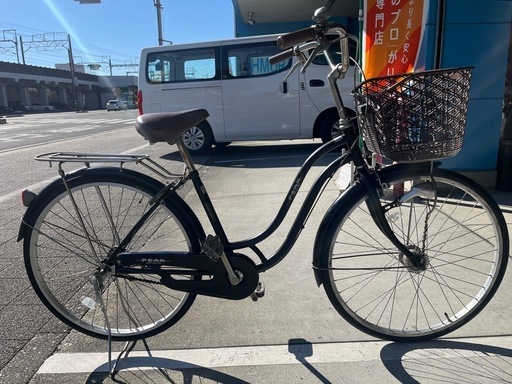 【完売御礼】【大人用】整備済中古自転車 丸石 26型ピーク 黒色 <自転車のオオムラ 静岡店>
