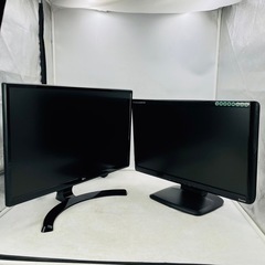 【✨‼️お得なおまとめ品‼️✨】モニター2台まとめ売り 動作未確...