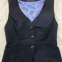 美品【事務服i】5号ベスト/スーツ/オフィスカジュアル