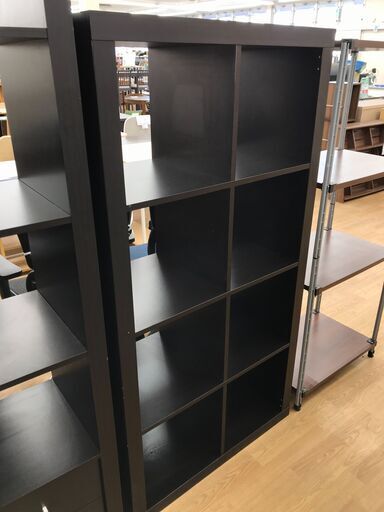 ★ジモティ割あり★  本棚 ダークブラウン H149×W79×D39 クリーニング済み KJ7696