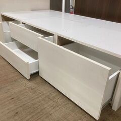 商談中（2/9来店配送予定）【愛品倶楽部柏店】ニトリ 収納付きシングルベッド (ジオ 大型収納 コンセント×1 / ZERO LIGHT3 VB-S)