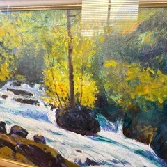 89.「夏の奥入瀬」髙橋一善 油絵の画像