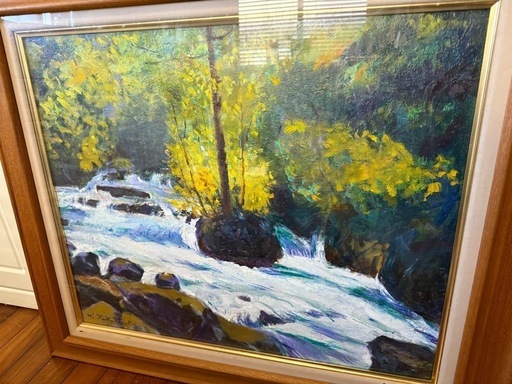 89.「夏の奥入瀬」髙橋一善 油絵 89.「夏の奥入瀬」髙橋一善 油絵 89.「夏の奥入瀬」