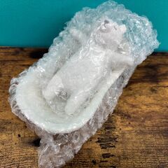 【お売りします】未使用 ねむねむバスタブ加湿器 自然気化式加湿器 シロクマラッキーの画像