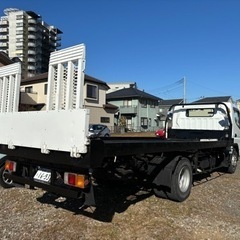 三菱ふそう　キャンター　積載車　超ロング　2t タダノ製　クラッチ交換済みの画像