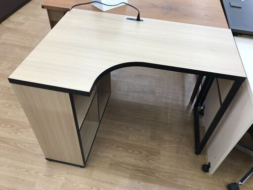 ★ジモティ割あり★ YAMAZEN コーナーデスク ブラウン H72×W100×D70 クリーニング済み KJ7698