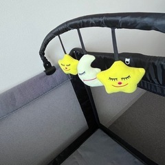 折りたたみ式 バシネット付きプレイヤードKATOJI カトージNewYorkBabyの画像