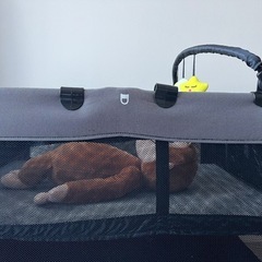 折りたたみ式 バシネット付きプレイヤードKATOJI カトージNewYorkBabyの画像