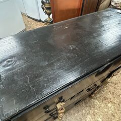大特価☆上下分裂式和ダンス 1500円＋税 収納 箪笥 四段 引出し 衣装ケース W89.5×H98×D39cm 札幌 東区の画像