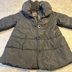 【美品】Berry's Pink 黒 ロングダウンコート 100