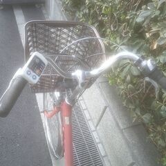 電動24インチ 税別￥31.637- 新基準パナソニックビビSS　良品3.1Ah 電動自転車　３ヶ月保証　オレンジ114の画像