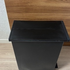 KEYUCA両開きダストボックス L（27L） ブラック ゴミ箱