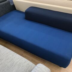 ★ジモティ割あり★ 無印良品 ソファー ブルー H60×W180...