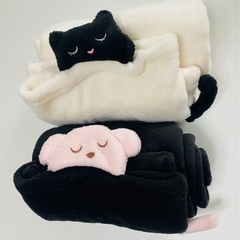 癒されるわんちゃんとにゃんこの 3way ブランケット　 