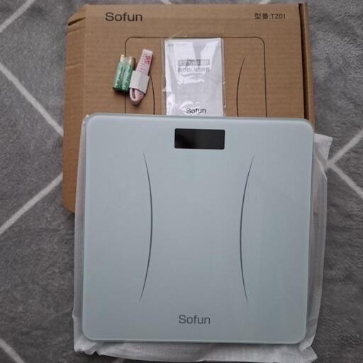 美品　薄型体重計 LED 小型 軽量