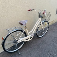 ※決まりました！※26インチの中古自転車。前カゴが古いんで、パーツいっぱい新品に交換しましたが、値段上げていないのでお得と思います。防犯登録も込みの料金ですの画像