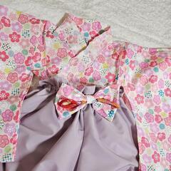 ベビー袴 うさぎ×ラベンダー お祝い お遊戯会の画像