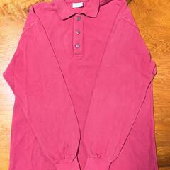 メンズ トラサルディ TRUSSARDI ピンク 長袖ポロシャツ...