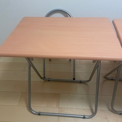 折りたたみ　机　椅子　セット　×2の画像