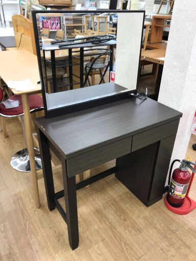 ★ジモティ割あり★ ニトリ ドレッサー ダークブラウン H131×W81×D42 クリーニング済み KJ7706