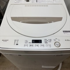 人気シャープ 全自動洗濯機 4.5キロ 【極美品】を大変お安くお...