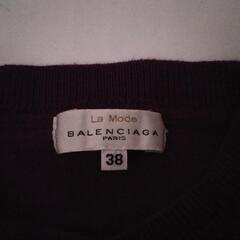 BALENCIAGA  洗濯して縮んでます　毛100%　パープルの画像