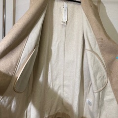 lilasic （リラシク） ノーカラーコート ロングコート フリーサイズ 新品 の画像