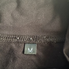 野球　アンダーシャツ　裏起毛ブラック　Ｍの画像