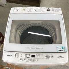 洗濯機 7.0kg アクア AQW-GV70J 2021年製 W(幅)56.5cm×D(