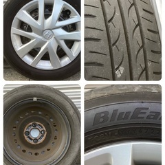 N BOX純正ホイール　155/65R14 ヨコハマ×3本ダンロップ×1本の画像