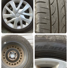 N BOX純正ホイール　155/65R14 ヨコハマ×3本ダンロップ×1本の画像
