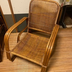 ラタン回転椅子 ロータイプ （ 籐製 座椅子 回転椅子 椅子