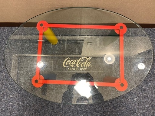 コカコーラ　ガラステーブル　ビンテージ　アンティーク