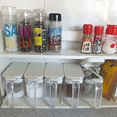 【ハンドメイド】　調味料入れ、棚、ラックの画像