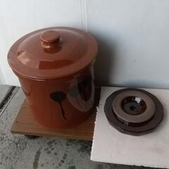 ☆丸壺　保存容器　陶器 サイズ約5号☆